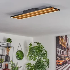 Plafonnier Favorina LED Écru, Noir, 1 lumière