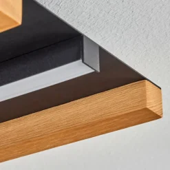 Plafonnier Favorina LED Écru, Noir, 1 lumière, Télécommandes