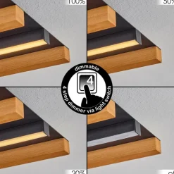 Plafonnier Favorina LED Écru, Noir, 1 lumière