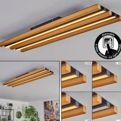 Plafonnier Favorina LED Écru, Noir, 1 lumière