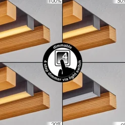 Plafonnier Favorina LED Écru, Noir, 1 lumière