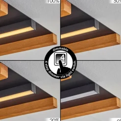 Plafonnier Favorina LED Écru, Noir, 1 lumière