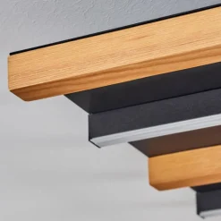 Plafonnier Favorina LED Écru, Noir, 1 lumière, Télécommandes