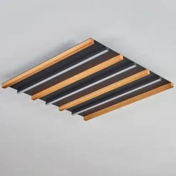 Plafonnier Favorina LED Écru, Noir, 1 lumière, Télécommandes