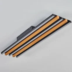 Plafonnier Favorina LED Écru, Noir, 1 lumière, Télécommandes