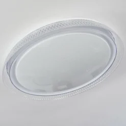 Plafonnier Feletto LED Transparent, Blanc, 1 lumière, Télécommandes