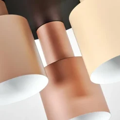 Plafonnier Fessade Beige, Brun, Bronze, 3 lumières