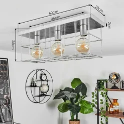 Plafonnier Fevaag Chrome, Argenté, 3 lumières