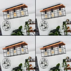 Plafonnier Fevaag Écru, Noir, 3 lumières