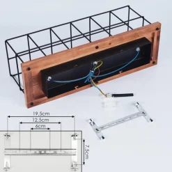 Plafonnier Fevaag Écru, Noir, 3 lumières