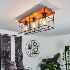 Plafonnier Fevaag Écru, Noir, 3 lumières