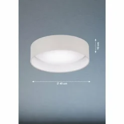 Plafonnier FHL easy Linus LED Gris, 1 lumière