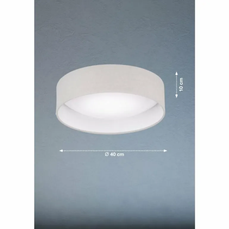 Plafonnier FHL easy Linus LED Gris, 1 lumière