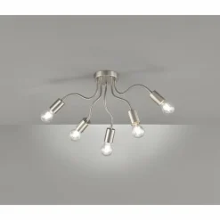 Plafonnier FHL-easy Bree Nickel mat, 5 lumières