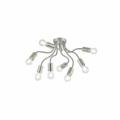 Plafonnier FHL-easy Bree Nickel mat, 8 lumières