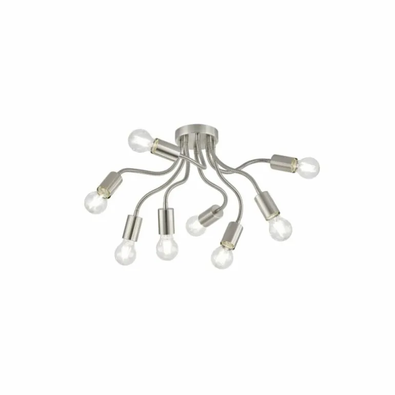 Plafonnier FHL-easy Bree Nickel mat, 8 lumières