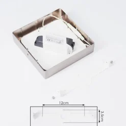 Plafonnier Finsrud LED Nickel mat, 1 lumière