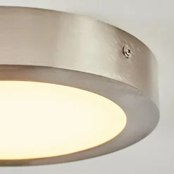 Plafonnier Finsrud LED Nickel mat, 1 lumière