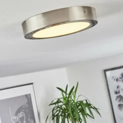 Plafonnier Finsrud LED Nickel mat, 1 lumière