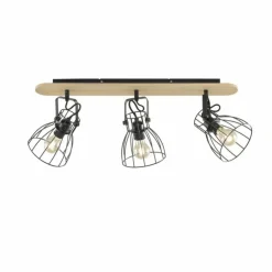 Plafonnier Fischer & Honsel living Die Noir, 3 lumières