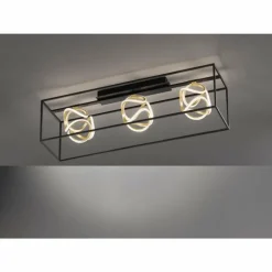 Plafonnier Fischer & Honsel premium Gesa LED Noir, 1 lumière