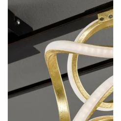 Plafonnier Fischer & Honsel premium Gesa LED Noir, 1 lumière