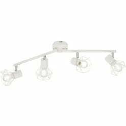 Plafonnier Fischer & Honsel Ran Blanc, 4 lumières