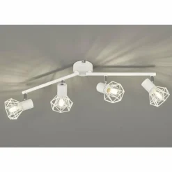 Plafonnier Fischer & Honsel Ran Blanc, 4 lumières