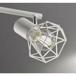 Plafonnier Fischer & Honsel Ran Blanc, 4 lumières