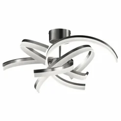 Plafonnier Fischer & Honsel Sund TW LED Nickel mat, 4 lumières, Télécommandes