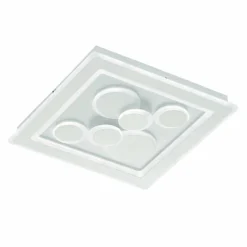 Plafonnier Fischer & Honsel Ratio LED Blanc, 1 lumière, Télécommandes