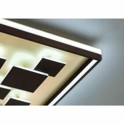 Plafonnier Fischer & Honsel Rico LED Brun, 1 lumière