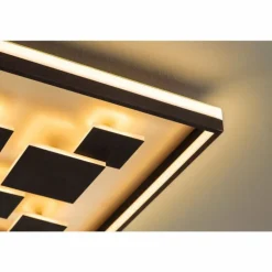 Plafonnier Fischer & Honsel Rico LED Brun, 1 lumière