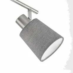 Plafonnier Fischer & Honsel Jeff Nickel mat, 2 lumières