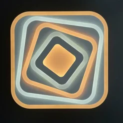 Plafonnier Fischer & Honsel Queen LED Blanc, 1 lumière, Télécommandes