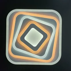 Plafonnier Fischer & Honsel Queen LED Blanc, 1 lumière, Télécommandes