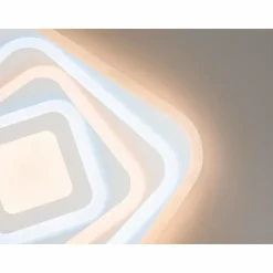 Plafonnier Fischer & Honsel Queen LED Blanc, 1 lumière, Télécommandes