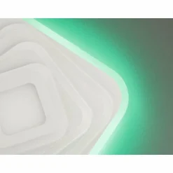 Plafonnier Fischer & Honsel Queen LED Blanc, 1 lumière, Télécommandes