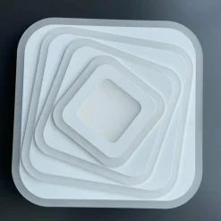 Plafonnier Fischer & Honsel Queen LED Blanc, 1 lumière, Télécommandes