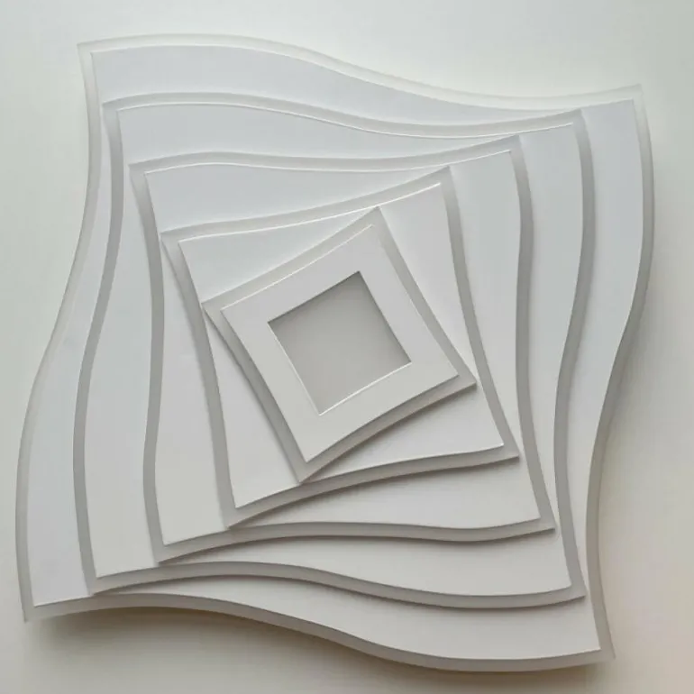 Plafonnier Fischer & Honsel Hero LED Blanc, 1 lumière, Télécommandes, Changeur de couleurs