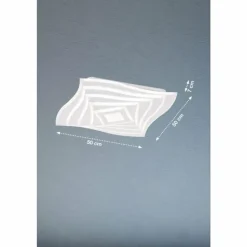 Plafonnier Fischer & Honsel Hero LED Blanc, 1 lumière, Télécommandes, Changeur de couleurs