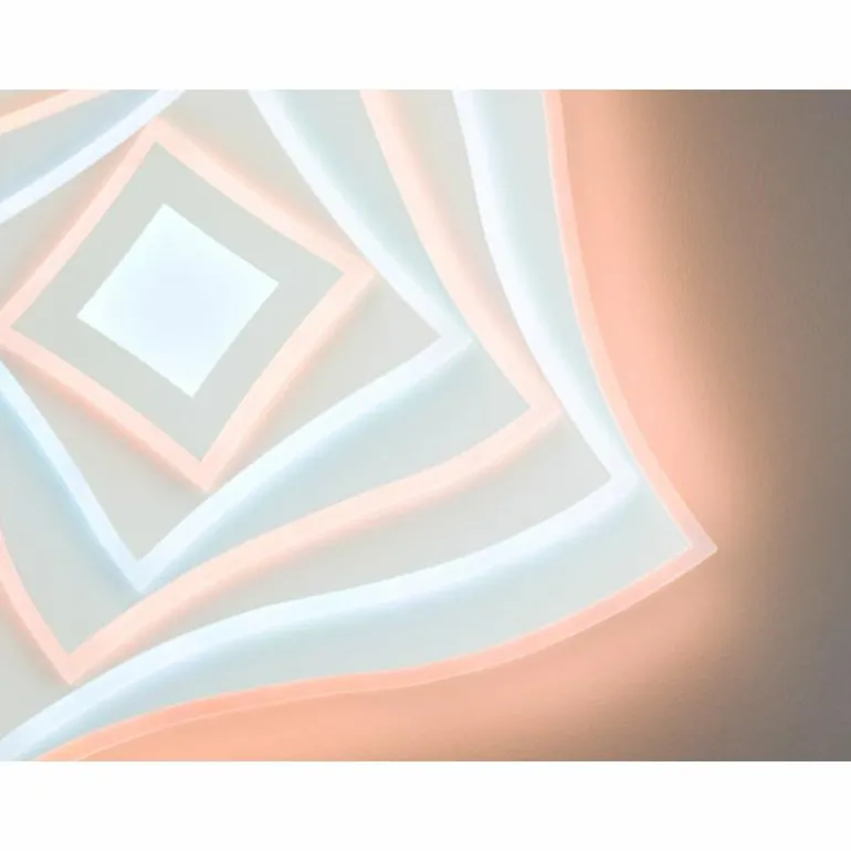 Plafonnier Fischer & Honsel Hero LED Blanc, 1 lumière, Télécommandes, Changeur de couleurs