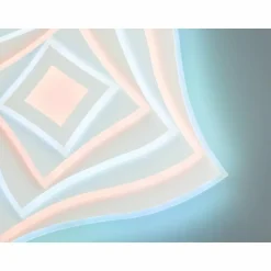 Plafonnier Fischer & Honsel Hero LED Blanc, 1 lumière, Télécommandes, Changeur de couleurs