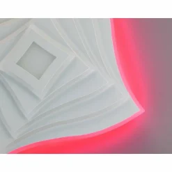 Plafonnier Fischer & Honsel Hero LED Blanc, 1 lumière, Télécommandes, Changeur de couleurs