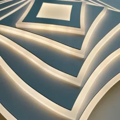 Plafonnier Fischer & Honsel Hero LED Blanc, 1 lumière, Télécommandes, Changeur de couleurs