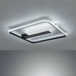 Plafonnier Fischer & Honsel Blithe LED Noir, Blanc, 1 lumière