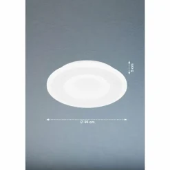 Plafonnier Fischer & Honsel Bolia LED Blanc, 1 lumière, Télécommandes