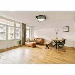 Plafonnier Fischer & Honsel Carre Noir, 3 lumières