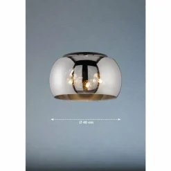 Plafonnier Fischer & Honsel Dima Noir, 3 lumières