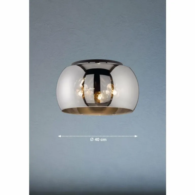 Plafonnier Fischer & Honsel Dima Noir, 3 lumières